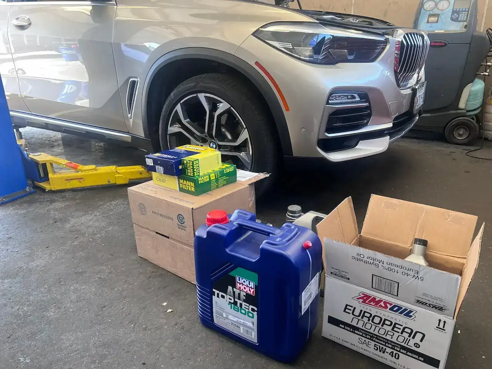 BMW X5 European maintenance service at Beacon Auto Care San Mateo